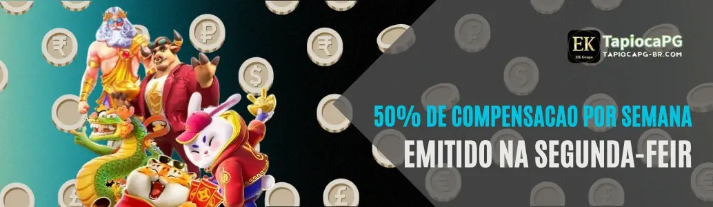 Banner de promoção do TapiocaPG Cassino.
